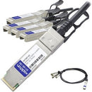 AddOn IBM 49Y7887 Compatible TAA Compliant 40GBase-CU QSFP+ to 4xSFP+ Direct Attach Cable (Passive Twinax, 3m)