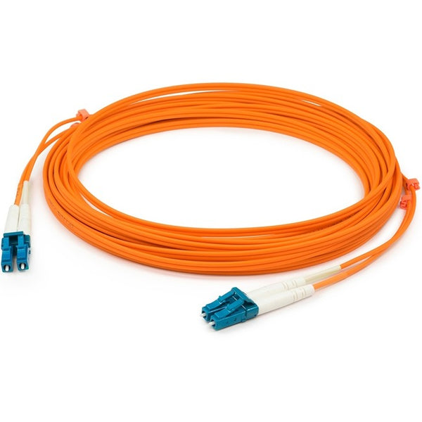 AddOn 50m LC (Male) to LC (Male) Orange OM1 Duplex Fiber OFNR (Riser-Rated) Patch Cable - American Tech Depot