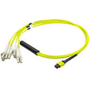 AddOn 10m Juniper Networks MTP-4LC-S10M Compatible MPO (Female) to 8xLC (Male) 8-Strand Yellow OS2 OFNR (Riser-Rated) Fiber Fanout Cable - American Tech Depot