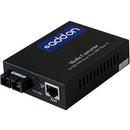 AddOn 10-100-1000Base-TX(RJ45) to 1000Base-SX(SC) MMF 850nm 550m POE Media Converter With EUR Standard Power Supply - American Tech Depot