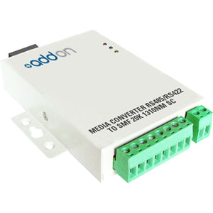 AddOn Serial RS232-RS485-RS422 to Fiber SMF 1310nm 20km ST Serial Media Converter