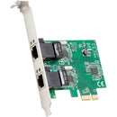 SYBA Multimedia 2 Port Gigabit Ethernet PCI-e x1 Network Card