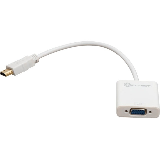 IO Crest Active HDMI to VGA Adapter with Audio Support via 3.5mm jack - American Tech Depot