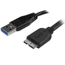 StarTech.com 3m (10ft) Slim SuperSpeed USB 3.0 A to Micro B Cable - M-M - American Tech Depot
