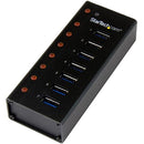 StarTech.com 7 Port USB 3.0 Hub - Desktop or Wall-mountable Metal Enclosure - American Tech Depot