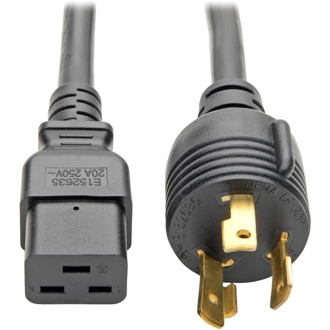 Tripp Lite 12ft Power Cord Cable L6-30P to C19 Heavy Duty 20A 12AWG 12' - American Tech Depot