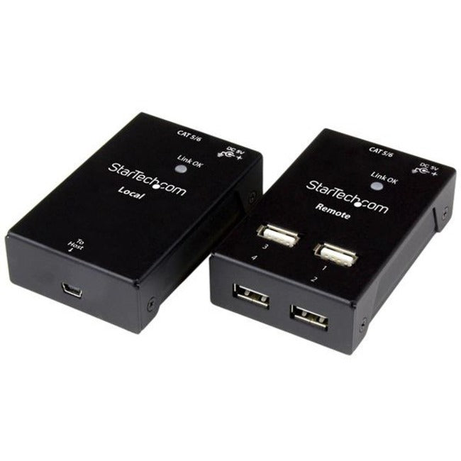 StarTech.com 4 Port USB 2.0-Over-Cat5-or-Cat6 Extender - up to 165ft (50m)