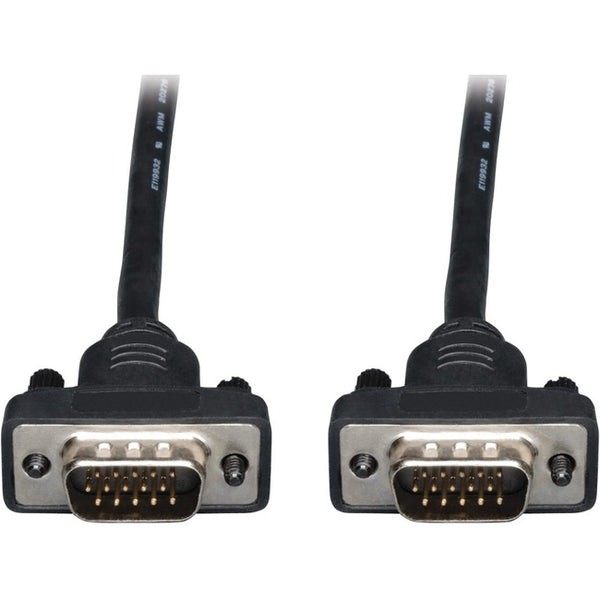Tripp Lite Low Profile VGA RGB Coax Monitor Cable High Res HD15 M-M 15ft - American Tech Depot