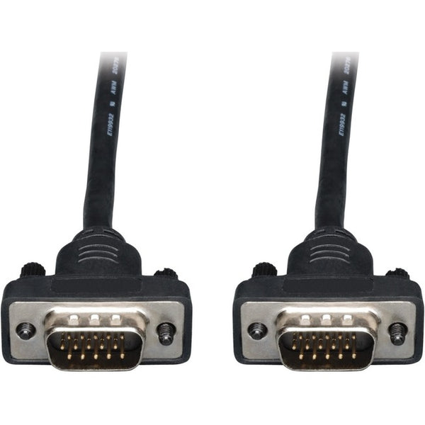 Tripp Lite Low Profile VGA RGB Coax Monitor Cable High Resolution HD15 M-M 50ft - American Tech Depot