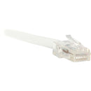 ENET Cat6 White 10 Foot Non-Booted (No Boot) (UTP) High-Quality Network Patch Cable RJ45 to RJ45 - 10Ft - American Tech Depot