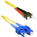 ENET 2M SC-ST Duplex Single-mode 9-125 OS1 or Better Yellow Fiber Patch Cable 2 meter SC-ST Individually Tested - American Tech Depot