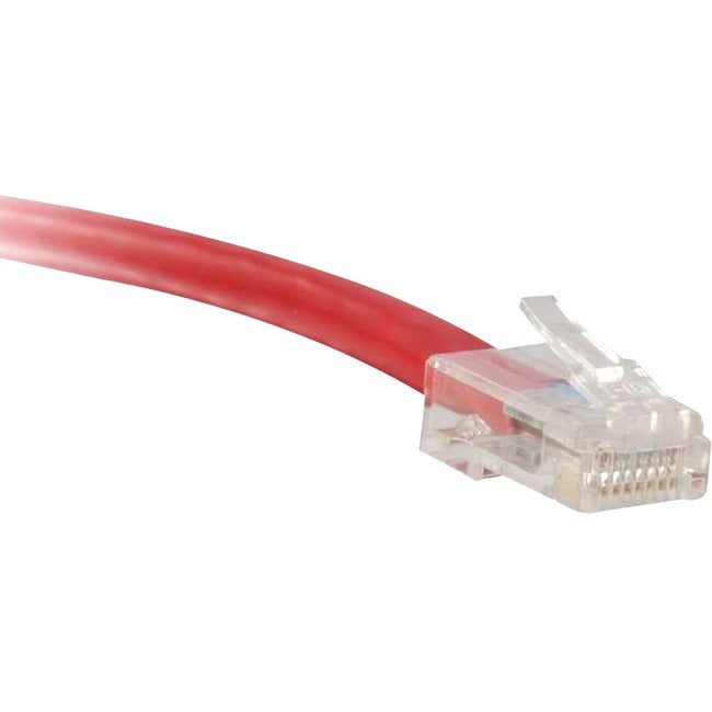 ENET Cat5e Red 7 Foot Non-Booted (No Boot) (UTP) High-Quality Network Patch Cable RJ45 to RJ45 - 7Ft - American Tech Depot