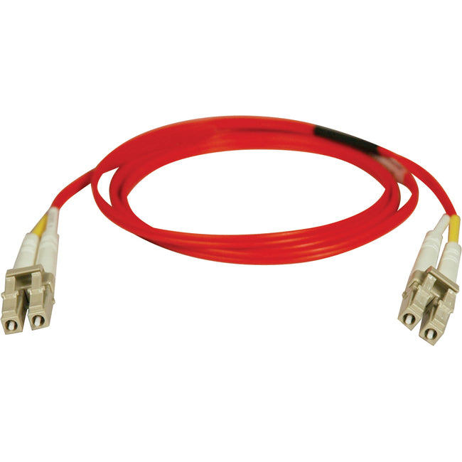 Tripp Lite 1M Duplex Multimode 62.5-125 Fiber Optic Patch Cable LC-LC Red 3' 3ft 1 Meter - American Tech Depot