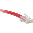 ENET Cat6 Red 15 Foot Non-Booted (No Boot) (UTP) High-Quality Network Patch Cable RJ45 to RJ45 - 15Ft - American Tech Depot