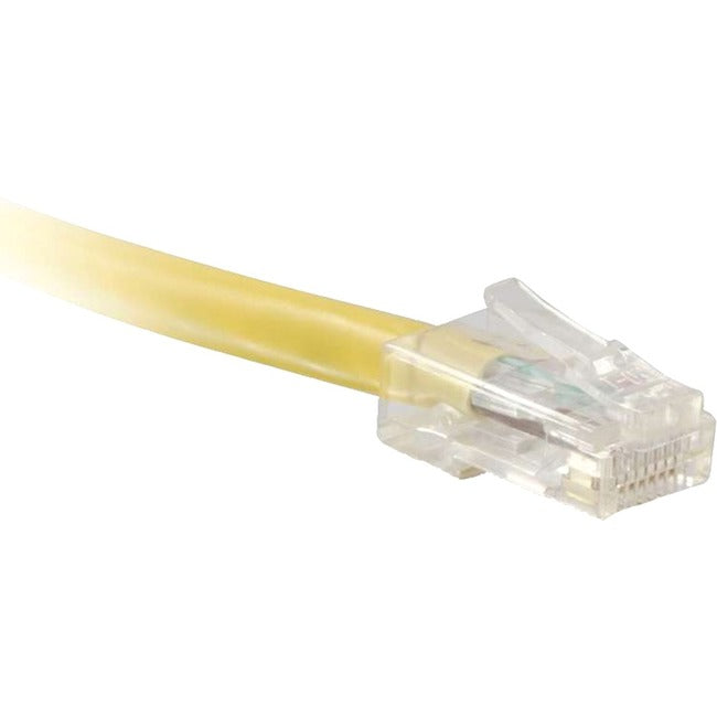 ENET Cat5e Yellow 3 Foot Non-Booted (No Boot) (UTP) High-Quality Network Patch Cable RJ45 to RJ45 - 3Ft - American Tech Depot