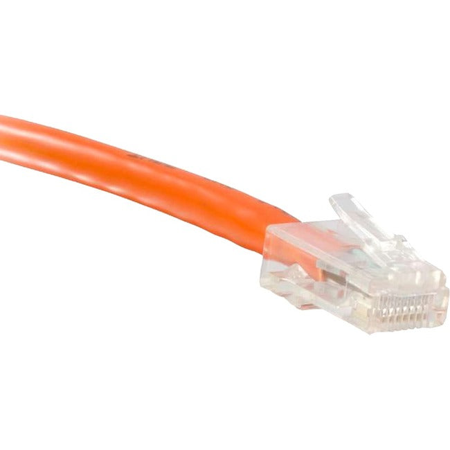 ENET Cat6 Orange 3 Foot Non-Booted (No Boot) (UTP) High-Quality Network Patch Cable RJ45 to RJ45 - 3Ft - American Tech Depot