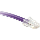 ENET Cat6 Purple 3 Foot Non-Booted (No Boot) (UTP) High-Quality Network Patch Cable RJ45 to RJ45 - 3Ft - American Tech Depot
