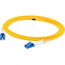 AddOn 1m ALC (Male) to ALC (Male) Yellow OS2 Simplex Fiber OFNR (Riser-Rated) Patch Cable - American Tech Depot