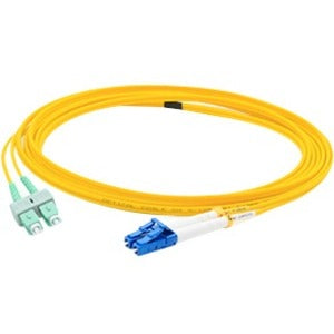 AddOn 3m ALC (Male) to ASC (Male) Yellow OS2 Duplex Fiber OFNR (Riser-Rated) Patch Cable - American Tech Depot