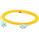 AddOn 2m ASC (Male) to ASC (Male) Yellow OS2 Duplex Fiber OFNR (Riser-Rated) Patch Cable - American Tech Depot