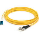 AddOn 7m LC (Male) to ST (Male) Yellow OS2 Duplex Fiber OFNR (Riser-Rated) Patch Cable - American Tech Depot