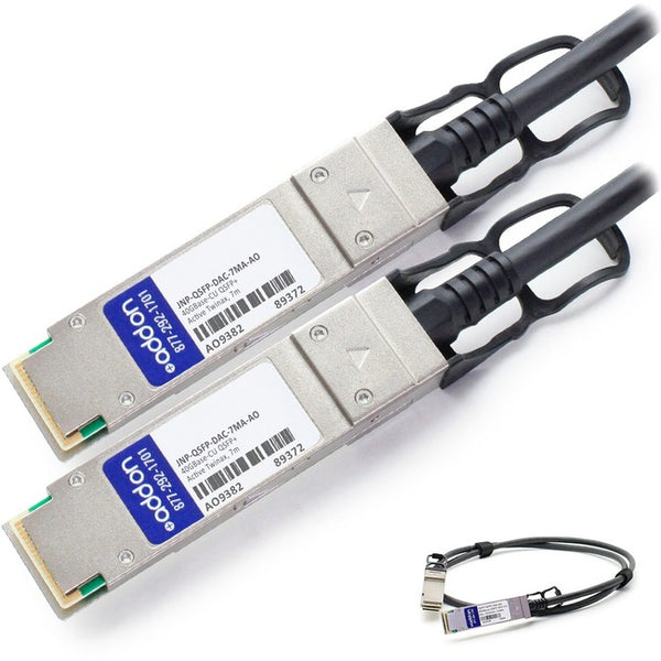 AddOn Juniper Networks JNP-QSFP-DAC-7MA Compatible TAA Compliant 40GBase-CU QSFP+ to QSFP+ Direct Attach Cable (Active Twinax, 7m) - American Tech Depot