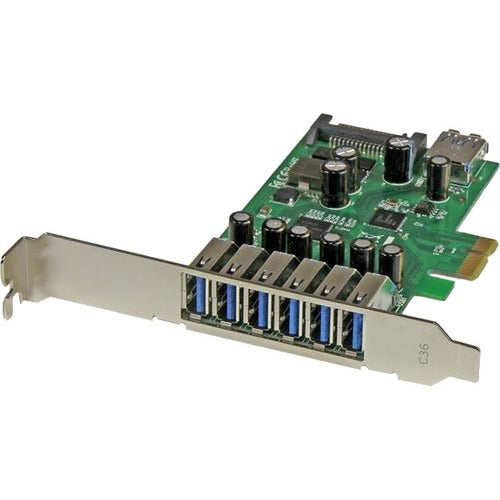 StarTech.com 7 Port PCI Express USB 3.0 Card - Standard and Low-Profile Design - American Tech Depot