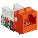 Black Box Cat6 Unshielded Keystone Jack Orange 25-Pack - American Tech Depot
