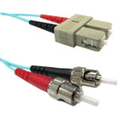 Weltron SC-ST Multi-Mode 50-125M Aqua Fiber Patch Cable - 2M