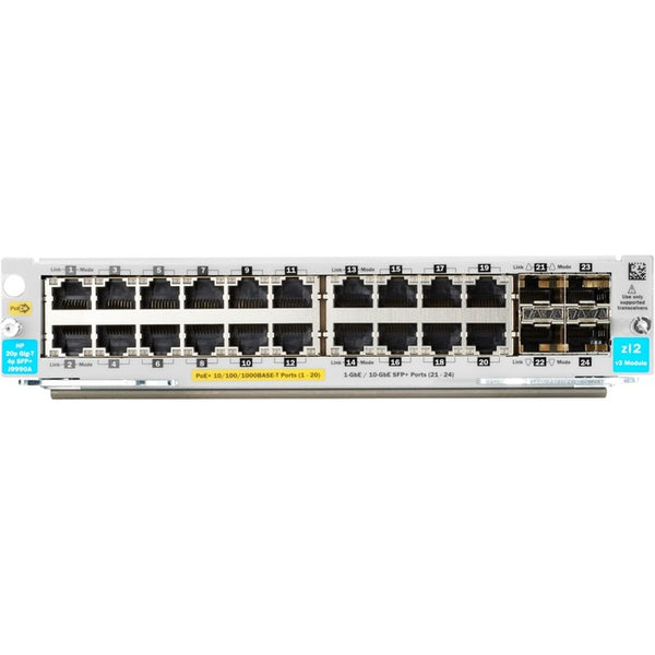 HPE 20-port 10-100-1000BASE-T PoE+ - 4-port 1G-10GbE SFP+ MACsec v3 zl2 Module