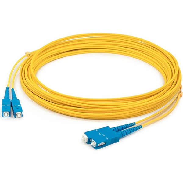 AddOn 7m SC (Male) to SC (Male) Yellow OS2 Duplex Fiber OFNR (Riser-Rated) Patch Cable - American Tech Depot