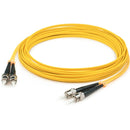 AddOn 2m ST (Male) to ST (Male) Yellow OS2 Duplex Fiber OFNR (Riser-Rated) Patch Cable - American Tech Depot