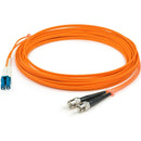 AddOn 15m SC (Male) to ST (Male) Orange OM1 Duplex Fiber OFNR (Riser-Rated) Patch Cable - American Tech Depot