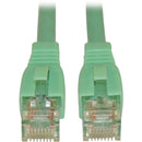 Tripp Lite 10ft Augmented Cat6 Cat6a Snagless 10G Patch Cable RJ45 Aqua 10' - American Tech Depot