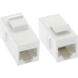 Unirise Cat5e RJ45 Keystone In-line Coupler, White - American Tech Depot