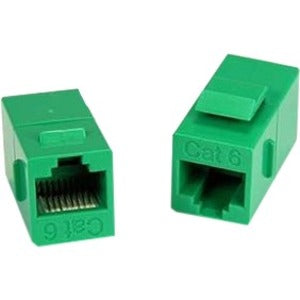 Unirise Cat6 RJ45 Keystone In-line Coupler, Green - American Tech Depot