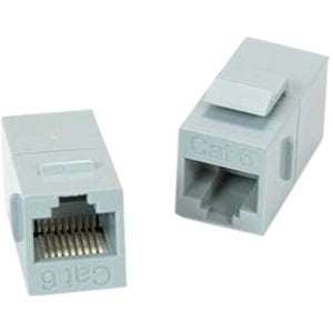 Unirise Cat6 RJ45 Keystone In-line Coupler, Gray - American Tech Depot