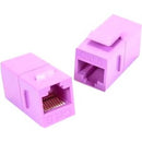 Unirise Cat6 RJ45 Keystone In-line Coupler, Purple - American Tech Depot