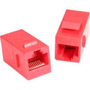 Unirise Cat6 RJ45 Keystone In-line Coupler, Red - American Tech Depot
