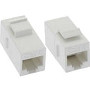 Unirise Cat6 RJ45 Keystone In-line Coupler, White - American Tech Depot