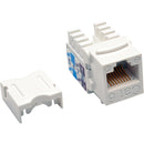 Tripp Lite Cat6-Cat5e 110 Style Punch Down Keystone Jack - White, 25-Pack - American Tech Depot