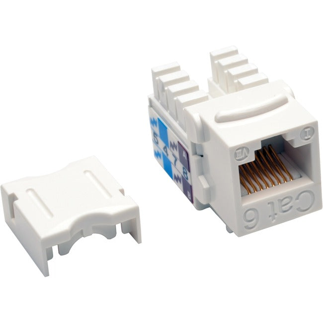 Tripp Lite Cat6-Cat5e 110 Style Punch Down Keystone Jack - White, 25-Pack - American Tech Depot