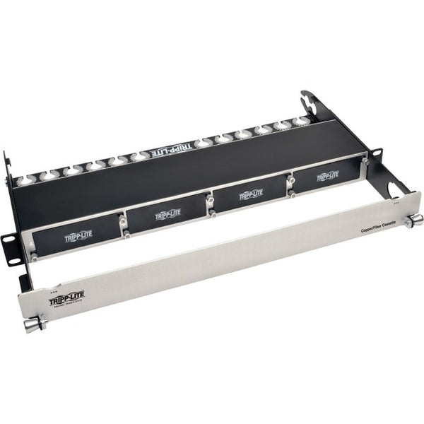 Tripp Lite High Density Copper Fiber Enclosure Panel 4-Cassette Capacity 1U - American Tech Depot