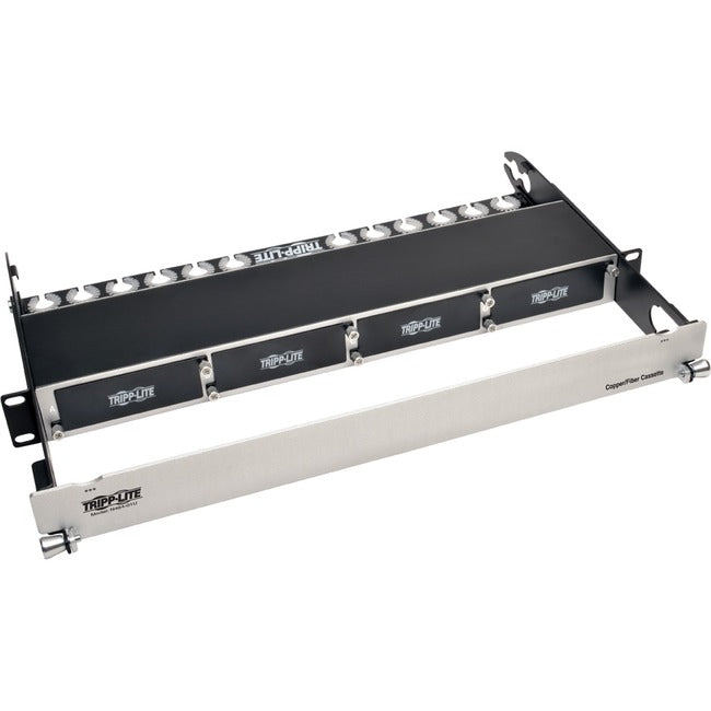 Tripp Lite High Density Copper Fiber Enclosure Panel 4-Cassette Capacity 1U - American Tech Depot