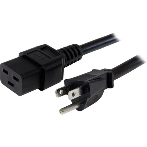 StarTech.com 10 ft Heavy Duty 14 AWG Computer Power Cord - NEMA 5-15P to C19