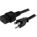 StarTech.com 6 ft Heavy Duty 14 AWG Computer Power Cord - NEMA 5-15P to C19
