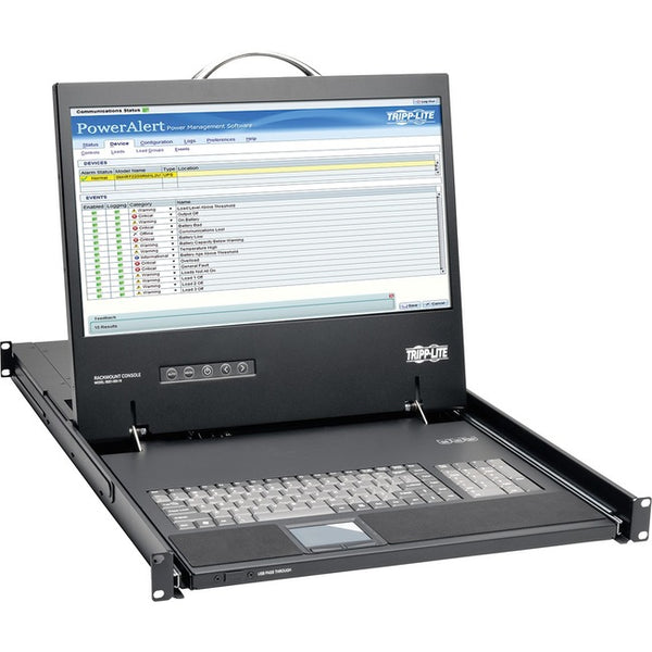 Tripp Lite Rack Console KVM w- 19" LCD, DVI or VGA Adapter 1U - American Tech Depot