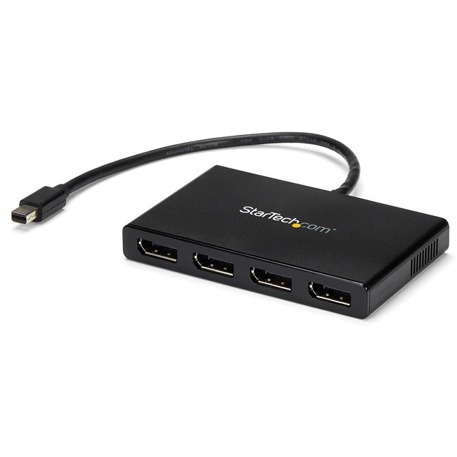 StarTech.com 4-Port Multi Monitor Adapter, Mini DisplayPort 1.2 to DP MST Hub, 4x 1080p, Video Splitter for Extended Desktop Mode, Windows