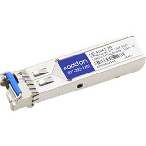 AddOn Calix 100-01667 Compatible TAA Compliant 1000Base-BX SFP Transceiver (SMF, 1550nmTx-1310nmRx, 10km, LC, Rugged)