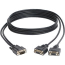 Tripp Lite 6ft VGA Monitor Y Splitter Cable High Resolution HD15 M-2xF 6' - American Tech Depot